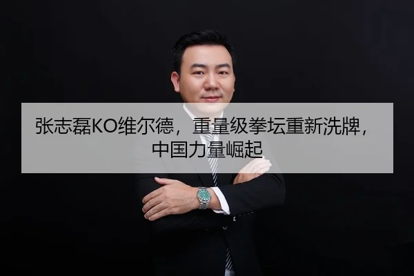 张志磊KO维尔德，重量级拳坛重新洗牌，中国力量崛起